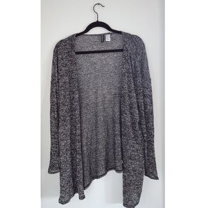 Black and grey peppered cardigan